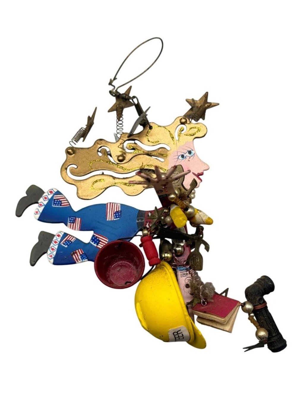 Silvestri Karen Rossi Fanciful Flights "Volunteer Gal" ornament 9" READ